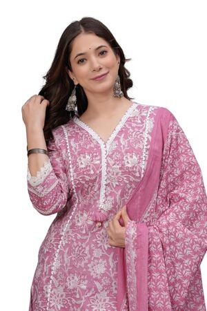 Amayra Women Printed Straight Cotton Kurta Set