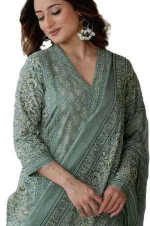 Arayna Women Cotton Printed Kurta Set with Dupatta